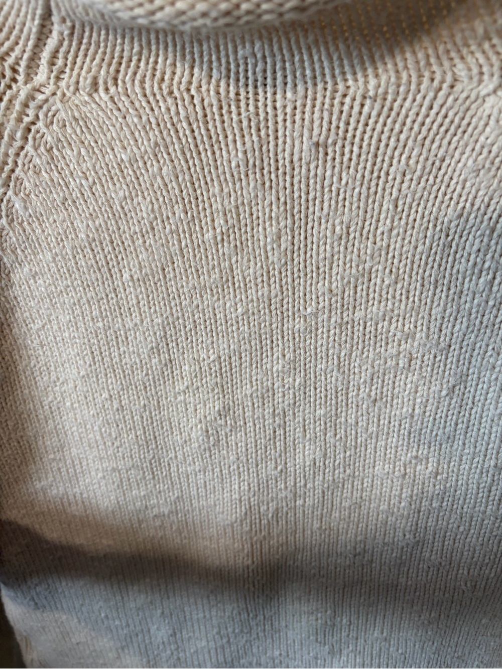 L.L. Bean Cream Turtleneck Sweater - Women's Rolled Neck - Picture 5 of 8